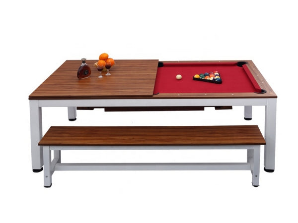 2-in-1 Dining Pool Table 7ft. with Dining Top