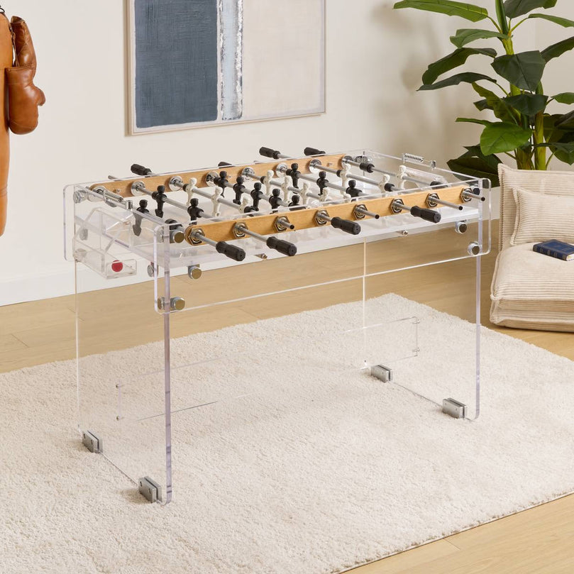 Acrylic 55'' Professional Foosball Table Soccer Table for Home & Game Rooms