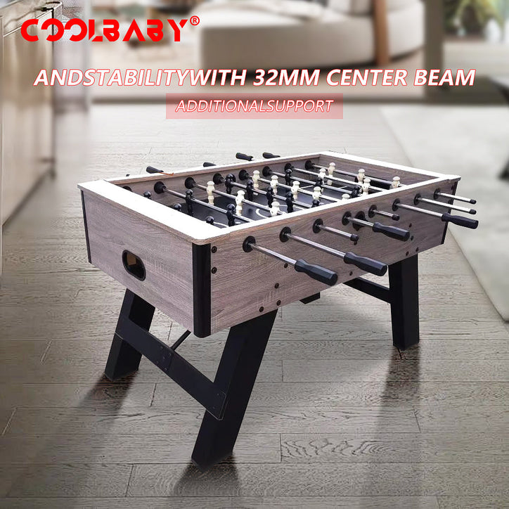 Foosball Table Adult Size - 55",Wood Football Table,Durable & Stylish Designs,Arcade Soccer Table Game for Kids Adults, Game Room, Home, Office, Party