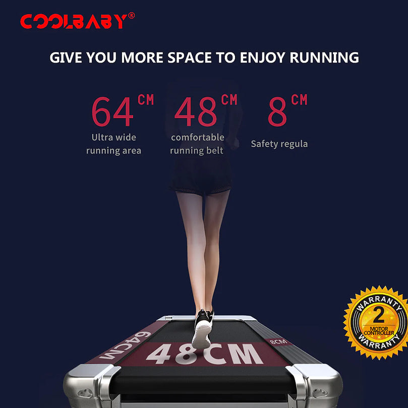 Fitness PBJ22 (4HP Peak) Motorised Treadmill for Home Use 10.1"Color Screen, With Wifi | Speed Range1-15 Km