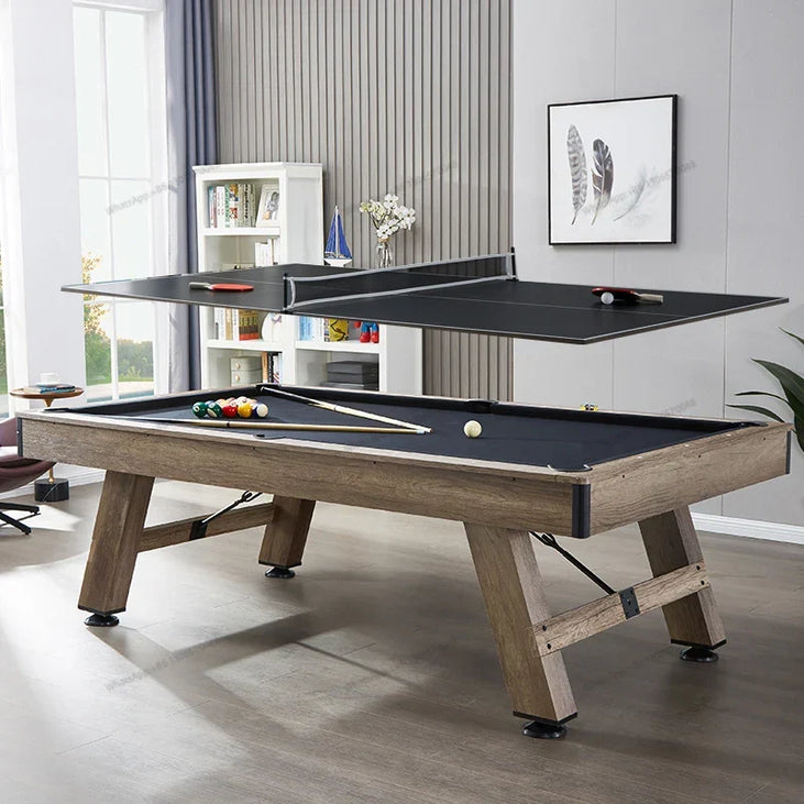 3 in 1 8ft Pool Billiard Table + Household Table Tennis Table +  meeting or dining table Multi Function Game Table-GCC Home Center
