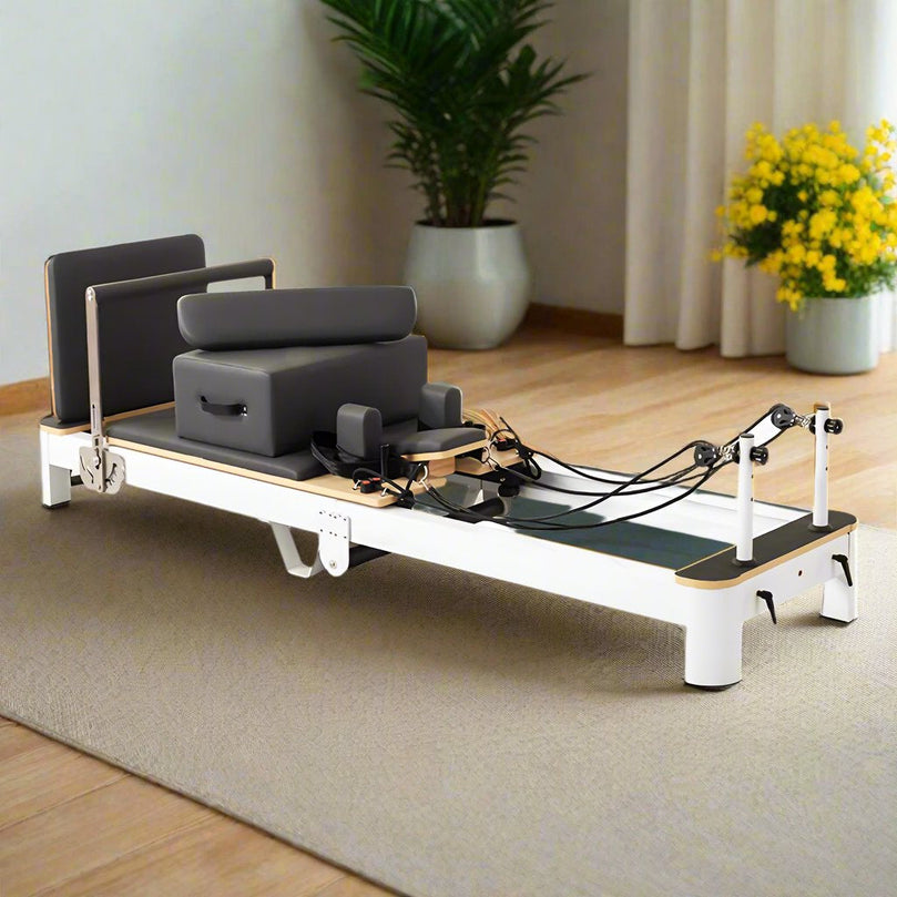 COOLBABY SSZ-PLT04 Pilates Core Bed Yoga Bed Sports Aluminum Alloy Material Home Stretch Home Stretch Training Fitness Equipment Folding Model - COOLBABY