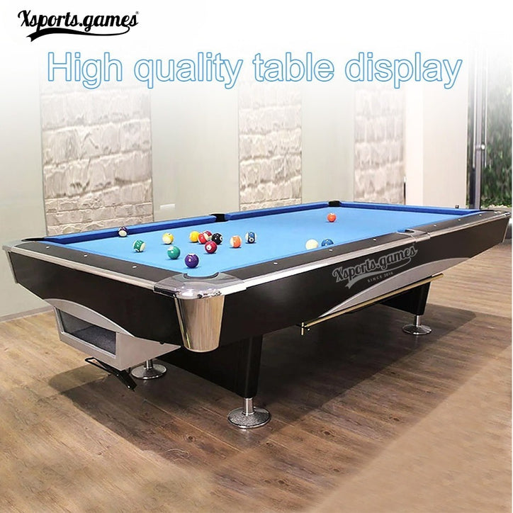 X-Sports Indoor Luxury 9FT Slate Pool Billiards Table – Professional Snooker & Billiard Table for Club Use