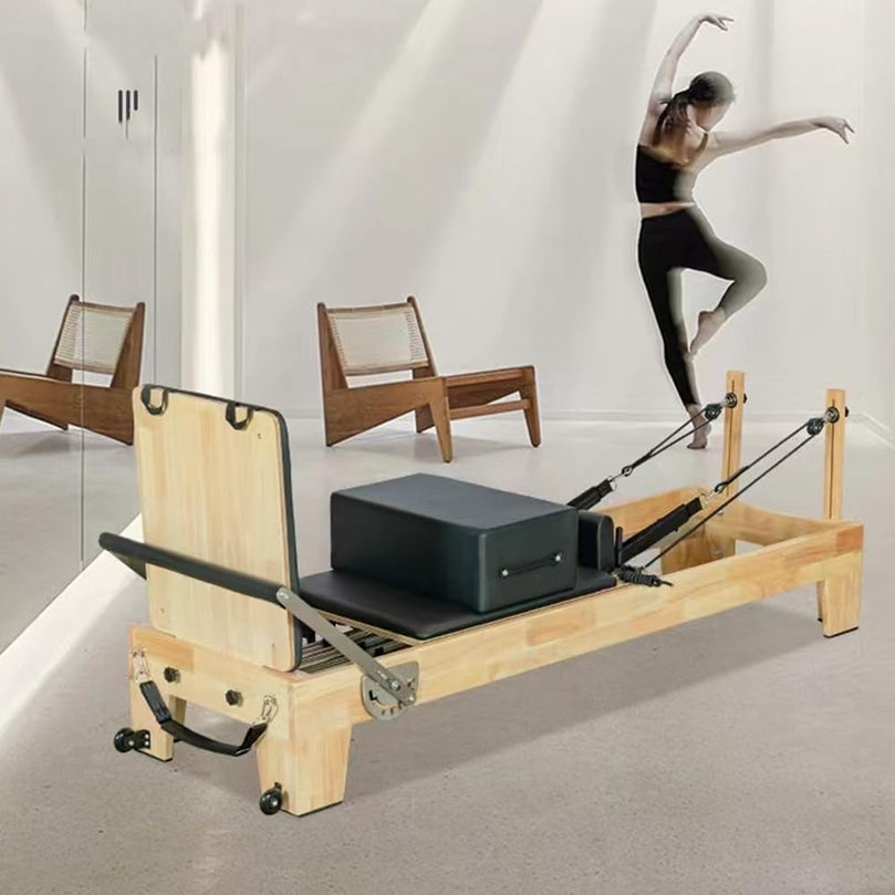 Xsports GS-PLT01 Pilates Reformer Solid Wood Core Bed Multifunctional Yoga Bed