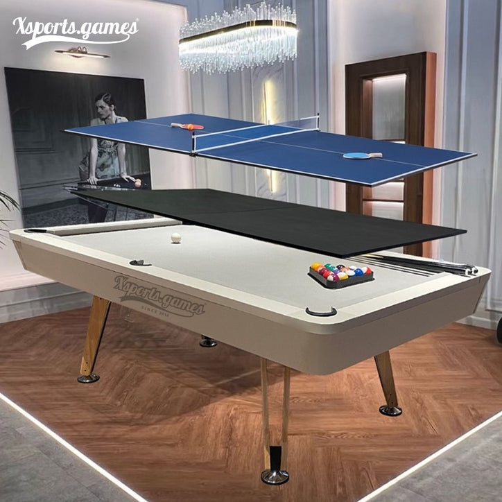 3 in 1 7& 8ft Pool Billiard Table + Household Table Tennis Table + meeting or dining table Multifunction Game Table