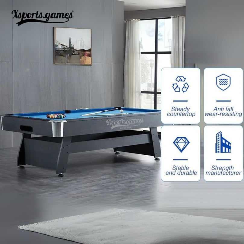 X-Sports 7FT Auto Ball Return Billiard Pool Table – Classic Indoor Pool Table for Home, Club & Gym Use