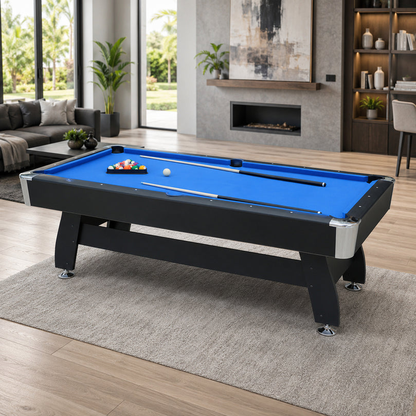 7ft Auto Ball Return Billiard Pool Table for Club Family Indoor Gym Games Billiards Table - All Accessories Included
