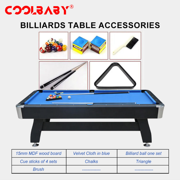 7ft Auto Ball Return Billiard Pool Table for Club Family Indoor Gym Games Billiards Table - All Accessories Included