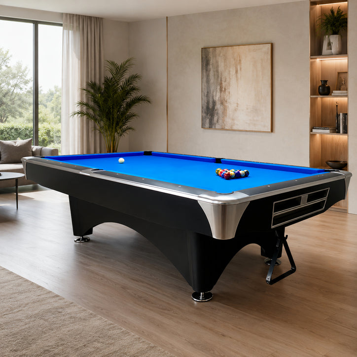 9-4M Natural Slate Billiard table, Automatic Ball Return System Solid Wood Marble