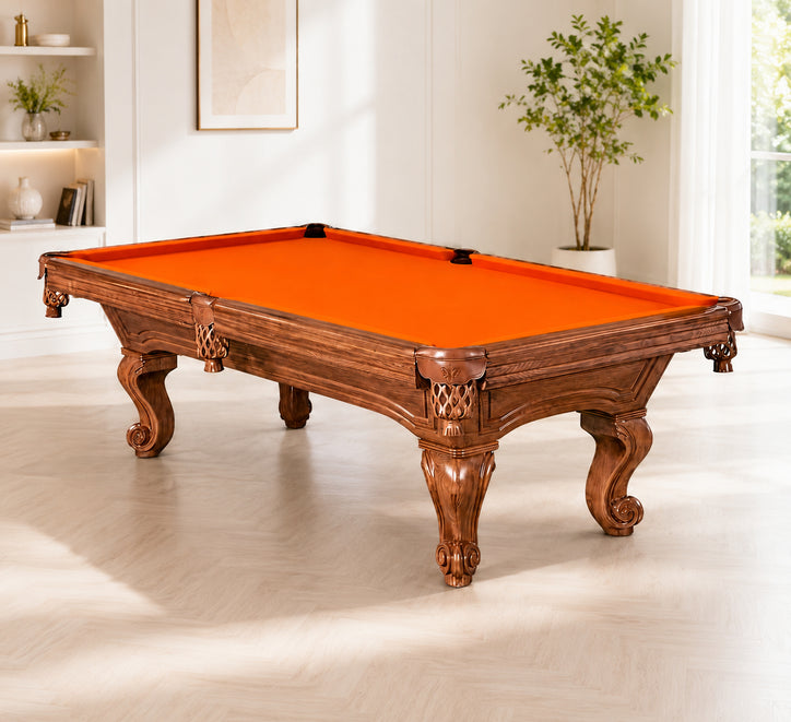 8FT Professional Billiard Table with Natural Slate, Maple Wood Frame & K55 Cushions