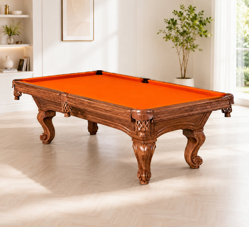 8FT Professional Billiard Table with Natural Slate, Maple Wood Frame & K55 Cushions