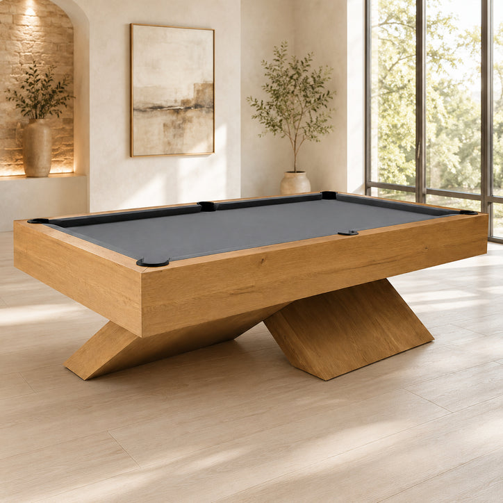 X Avant 8ft Modern Wooden Billiard Table with Slate Bed – Premium Pool Table for Home & Game Room
