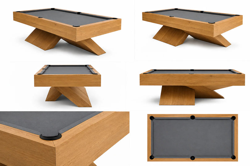 X Avant 8ft Modern Wooden Billiard Table with Slate Bed – Premium Pool Table for Home & Game Room