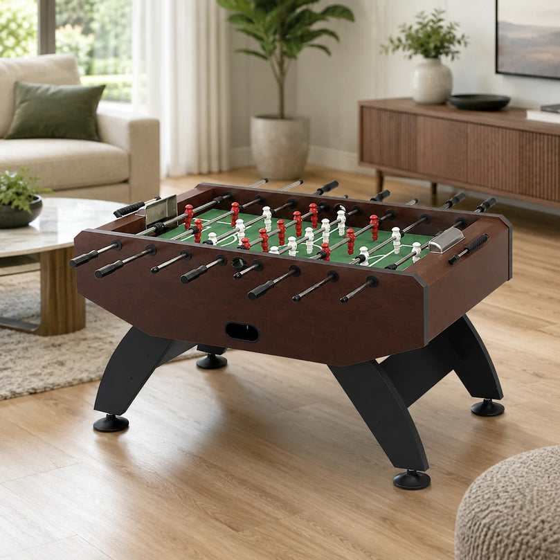 ST111 Foosball Table Compact MDF Home Soccer Table with Adjustable Legs