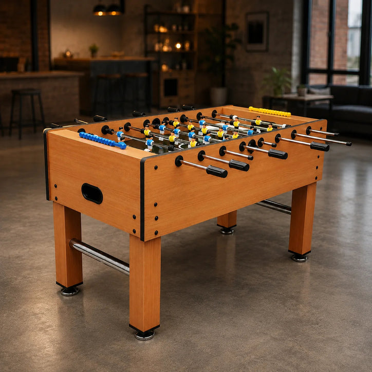 Wooden Soccer Table 5FT GF016-WOOD MDF Foosball Table with Telescopic Rods