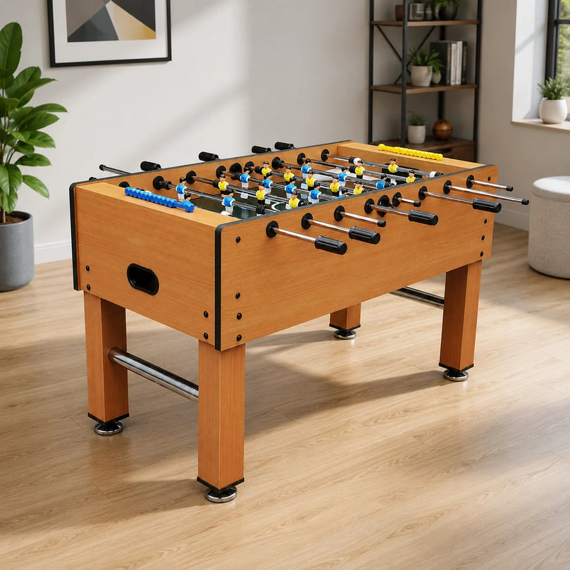 Wooden Soccer Table 5FT GF016-WOOD MDF Foosball Table with Telescopic Rods