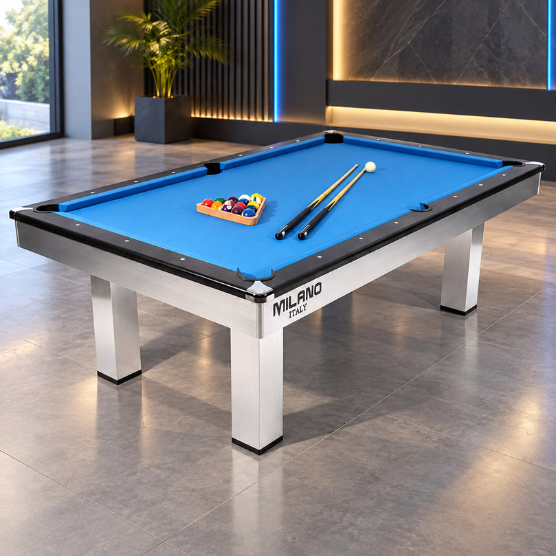 Xsports 8 FT Billiard Pool Table | Classic Wooden Frame with K66 Cushions & Accuslate Playing Surface