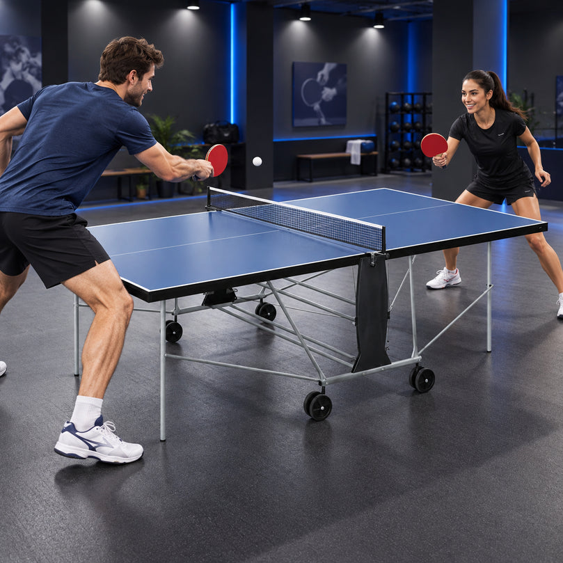 Outdoor Table Tennis Table | Weatherproof Foldable Ping Pong Table | Automatic Folding System