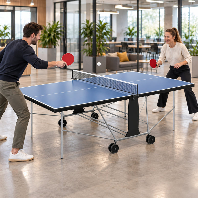 Outdoor Table Tennis Table | Weatherproof Foldable Ping Pong Table | Automatic Folding System