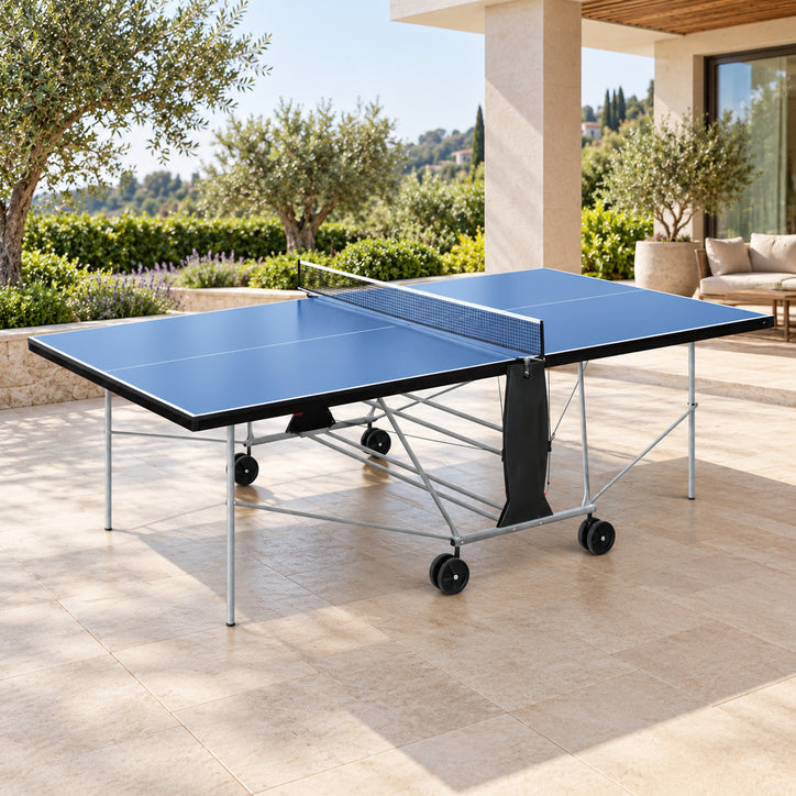 Outdoor Table Tennis Table | Weatherproof Foldable Ping Pong Table | Automatic Folding System