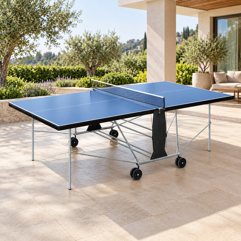 Outdoor Table Tennis Table | Weatherproof Foldable Ping Pong Table | Automatic Folding System