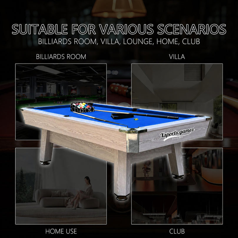 Billiard Table 8FT Indoor 3 in 1 Multi Functional Billard Pool Table Solid Wood Marble Slate Snooker High Quality Billiard Tables