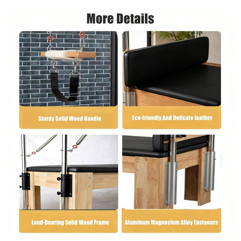 Xsports SSZ-GJC01 Pilates Reformer Solid Wood Loft Bed