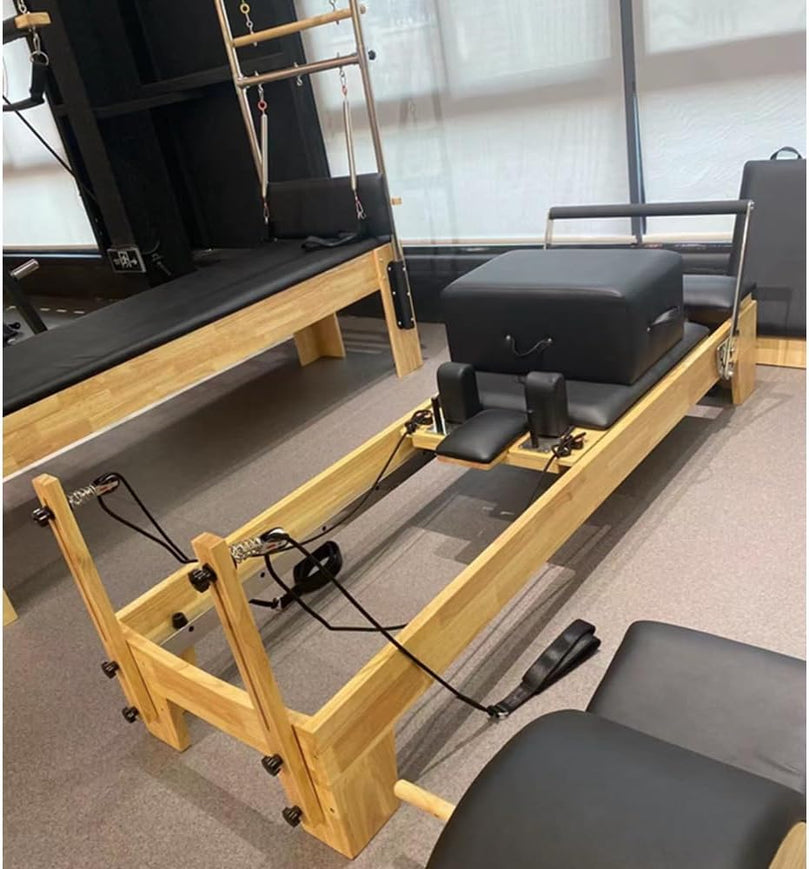 Xsports GS-PLT01 Pilates Reformer Solid Wood Core Bed Multifunctional Yoga Bed