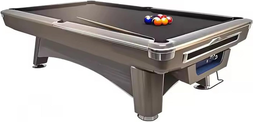 COOLBABY Luxury 9FT Pool Table Professional Solid Wood Billiard Table with Complete Billiard Accessory Sets, Perfect for Family Game
