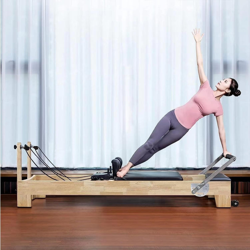 Xsports GS-PLT01 Pilates Reformer Solid Wood Core Bed Multifunctional Yoga Bed