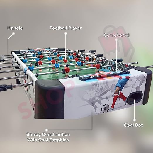 Foosball Table - Soccer Indoor Games for Boys, Girls, Adults - Football Table with Stand-Xsports