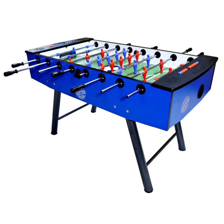 Murano Foosball Table - Blue, Italian Style with Glass Surface & Special Cover-Xsports