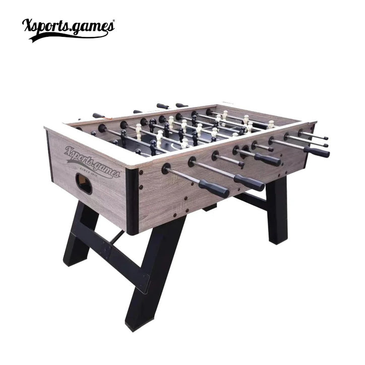 X-Sports 55" Foosball Table for Adults – Arcade-Style Soccer Game Table with Wood Veneer, Metal Rods & Scoreboard – Model DGMT-7010