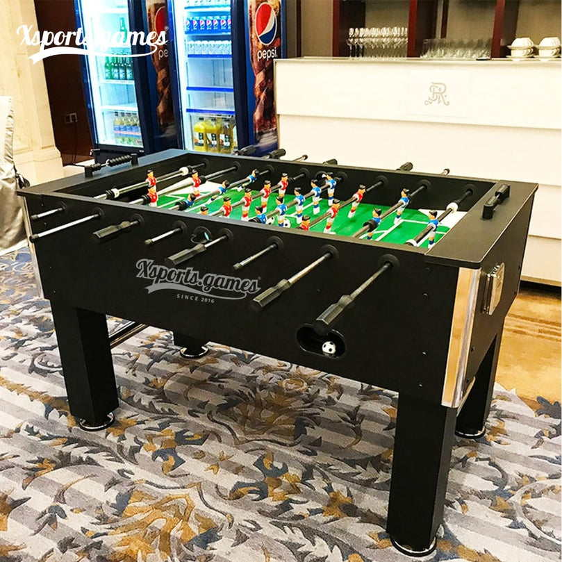 X-Sports Foosball Table Game – Standard Size Indoor/Outdoor Soccer Table for Adults & Families, All-Weather Multi-Person Sports Game Table