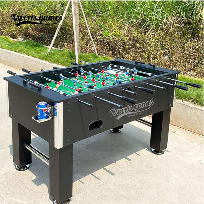 X-Sports Foosball Table Game – Standard Size Indoor/Outdoor Soccer Table for Adults & Families, All-Weather Multi-Person Sports Game Table