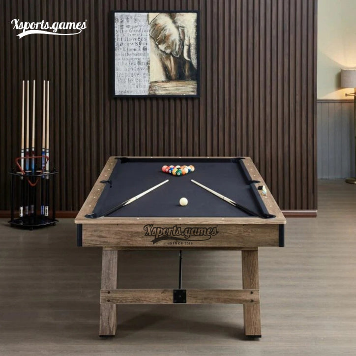 3 in 1 8ft Pool Billiard Table + Household Table Tennis Table + meeting or dining table Multi Function Game Table
