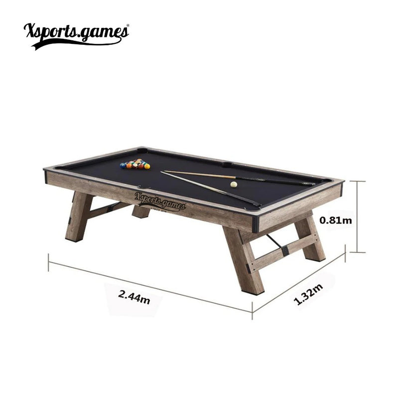 3 in 1 8ft Pool Billiard Table + Household Table Tennis Table + meeting or dining table Multi Function Game Table
