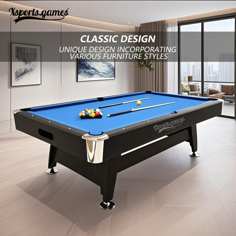 XSports 8FT Auto Ball Return Pool Billiard Table – Perfect for Family Game Rooms