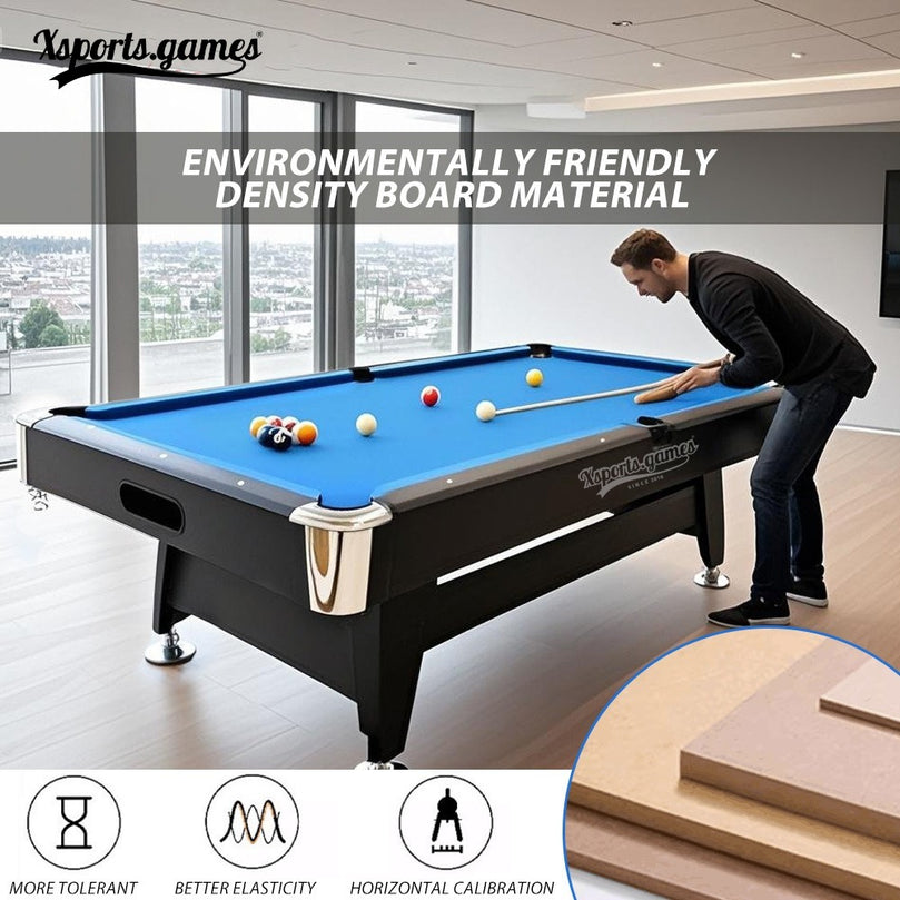 XSports 8FT Auto Ball Return Pool Billiard Table – Perfect for Family Game Rooms