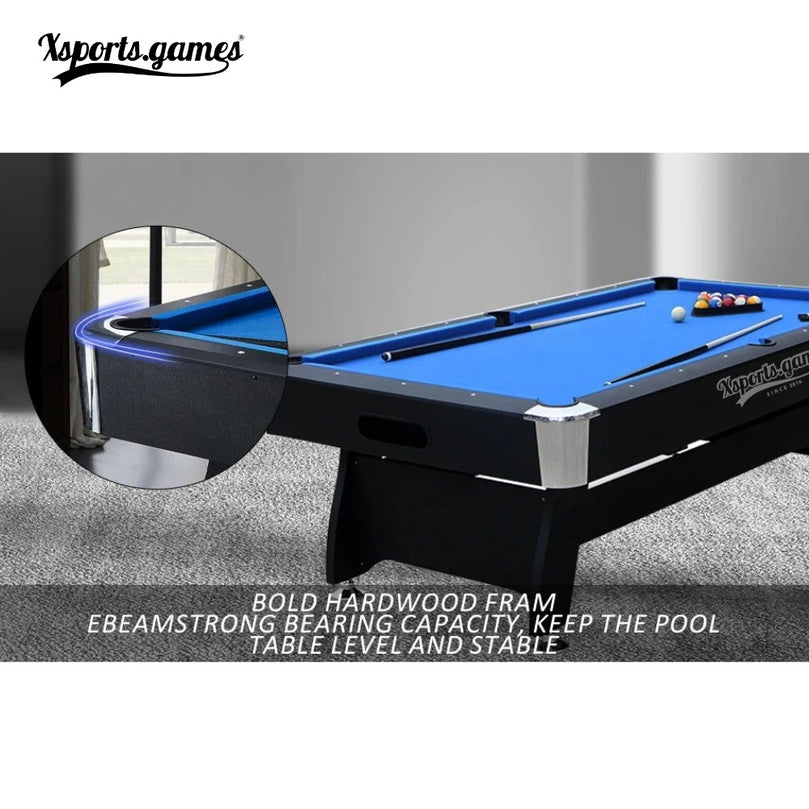 XSports 8FT Auto Ball Return Pool Billiard Table – Perfect for Family Game Rooms