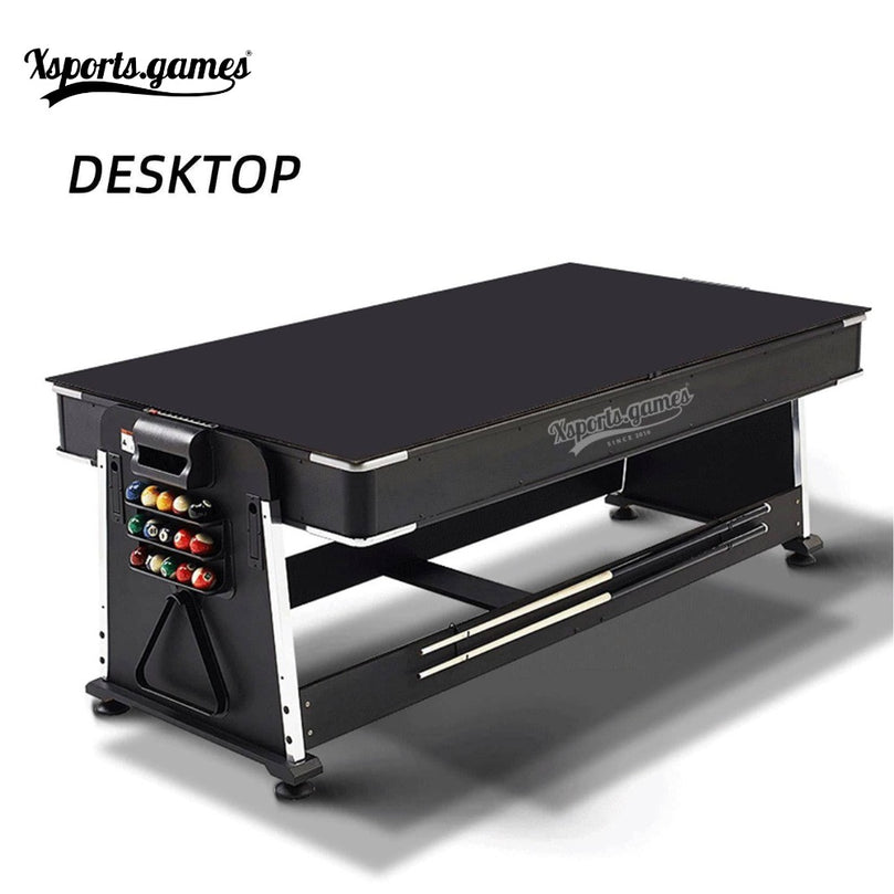 4 in 1 DGMT-3005 7ft Blue Pool Table Billiard + Air Hockey + Tennis Table