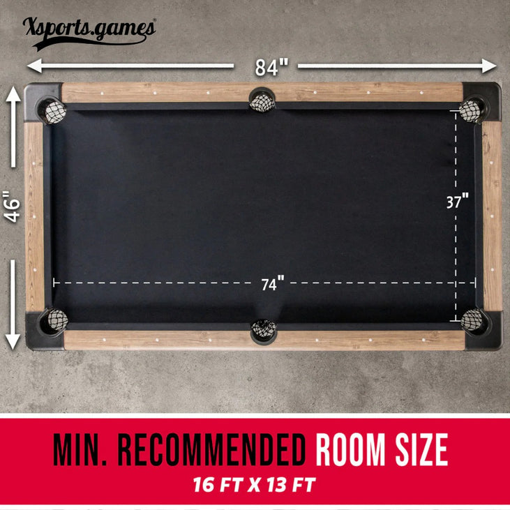7ft portable pool table