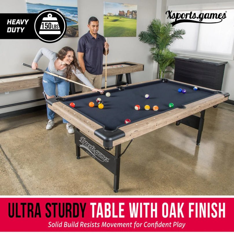 7ft portable pool table