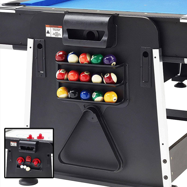 4 in 1 DGMT-3005 7ft Blue Pool Table Billiard + Air Hockey + Tennis Table-GCC Home Center