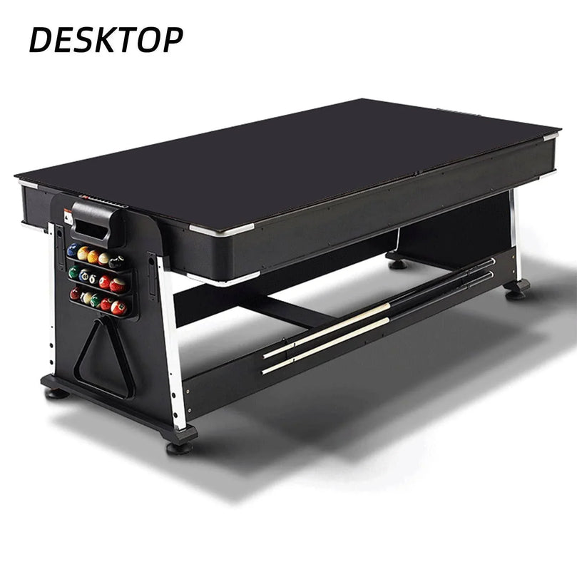 4 in 1 DGMT-3005 7ft Blue Pool Table Billiard + Air Hockey + Tennis Table-GCC Home Center