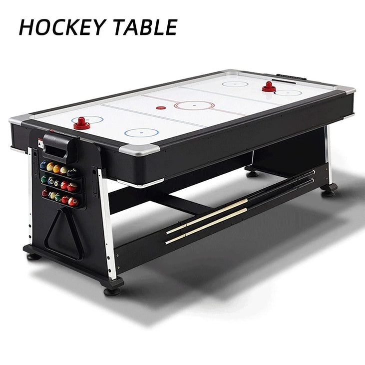 4 in 1 DGMT-3005 7ft Blue Pool Table Billiard + Air Hockey + Tennis Table-GCC Home Center