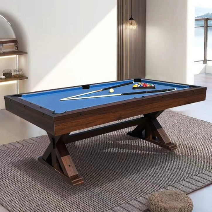 8FT 3-in-1 Convertible Pool Table – Billiard, Table Tennis & Dining Table | Rustic Modern Design