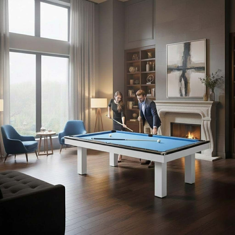 Xsports 8 FT Billiard Pool Table | Classic Wooden Frame with K66 Cushions & Accuslate Playing Surface