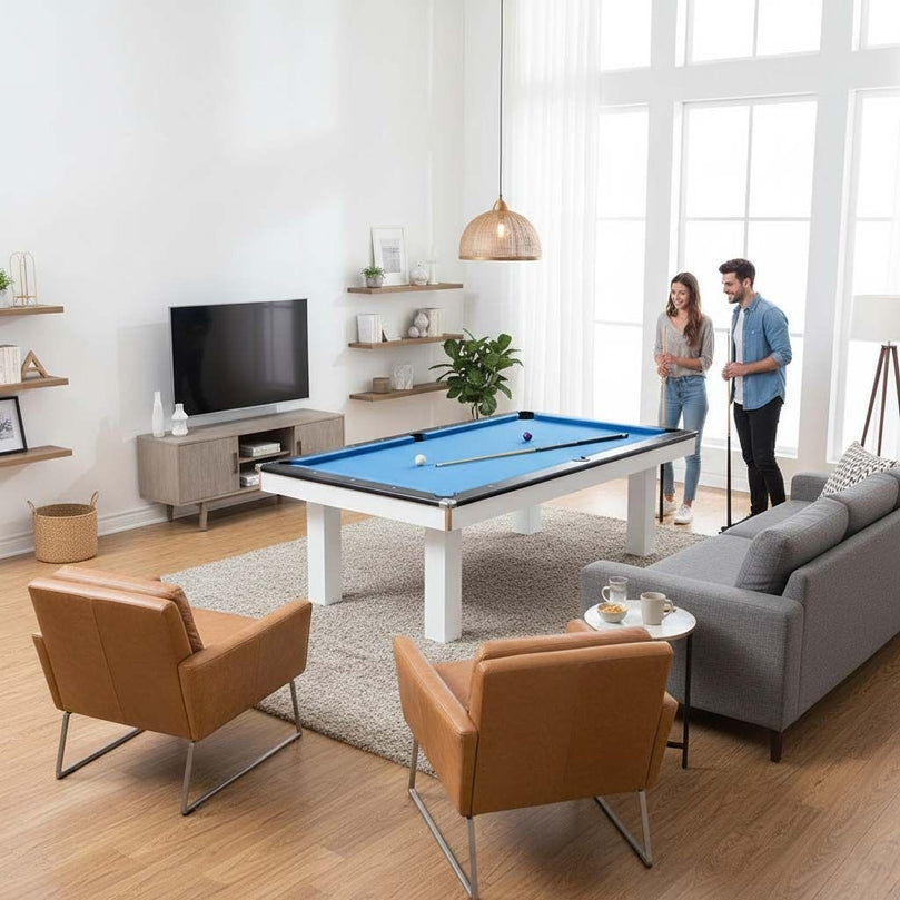 Xsports 8 FT Billiard Pool Table | Classic Wooden Frame with K66 Cushions & Accuslate Playing Surface