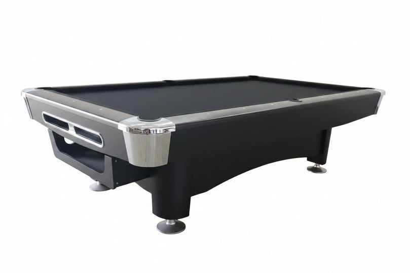 9FT Natural Slate Pool Table | Solid Maple Wood Billiard Table with Moorj 900 Felt | Premium Professional Game Room Pool Table